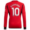 Camiseta de fútbol Manga Larga Manchester United Rashford 10 Primera Equipación 23-24 - Hombre